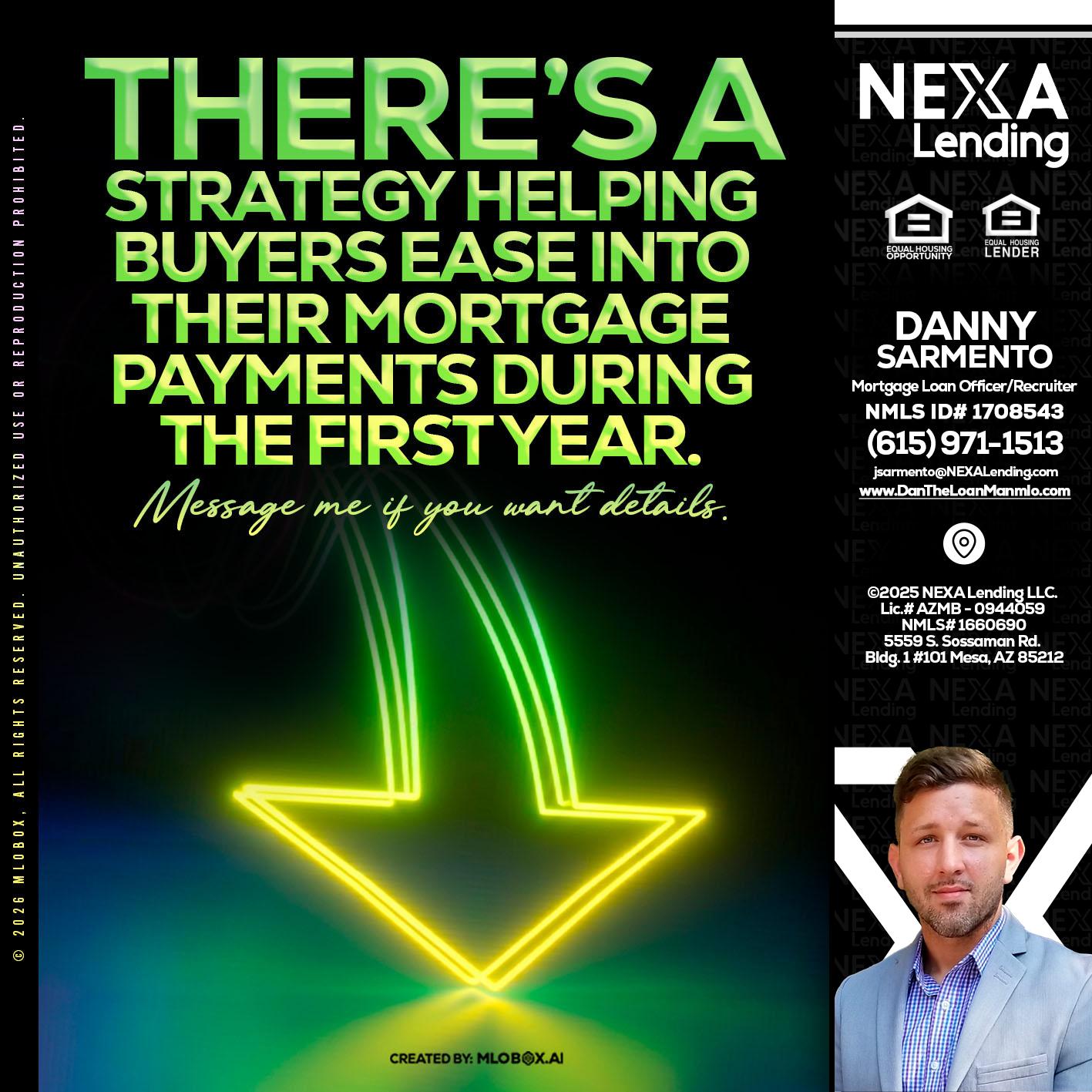 THERES A STATEGY - Danny Sarmento -Mortgage Loan Originator