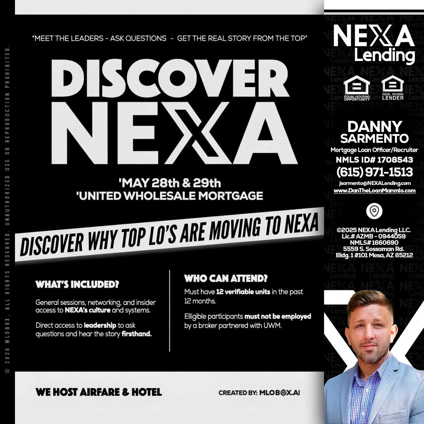 DISCOVER NEXA - Danny Sarmento -Mortgage Loan Originator