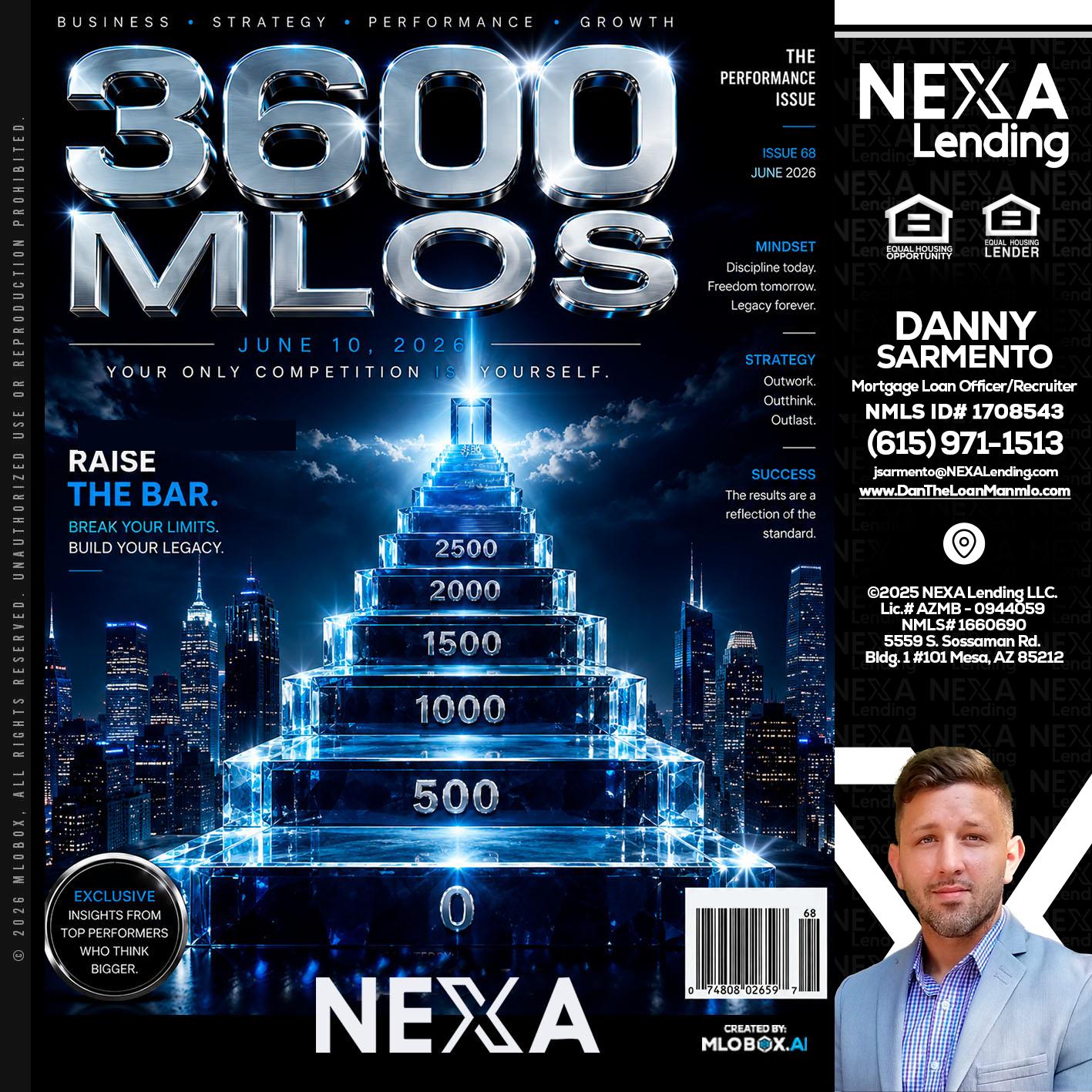 3600 MLOs - Danny Sarmento -Mortgage Loan Originator