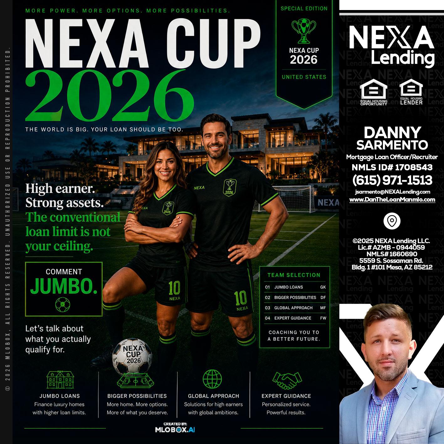 NEXA CUP 2026 - Danny Sarmento -Mortgage Loan Originator