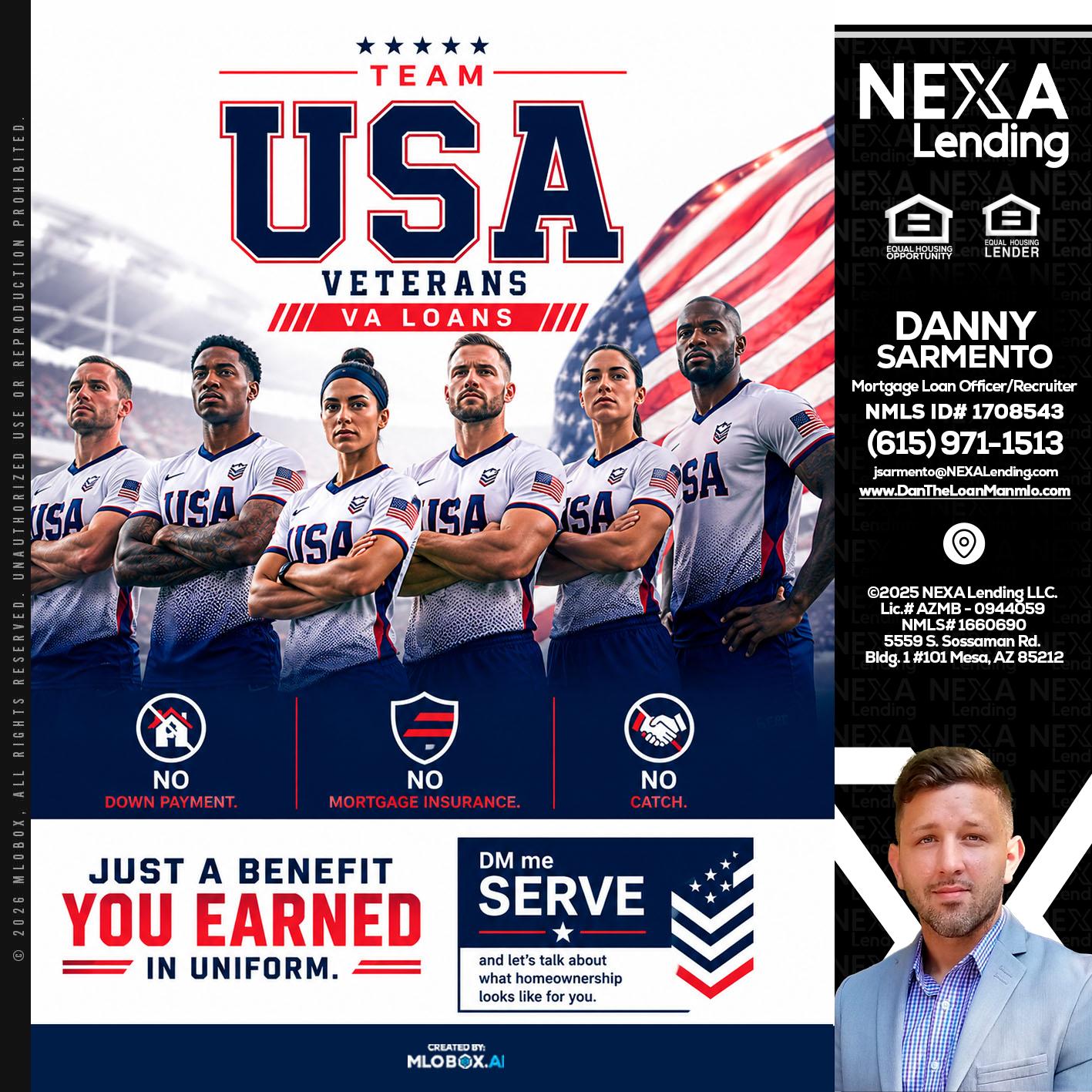USA TEAM - Danny Sarmento -Mortgage Loan Originator