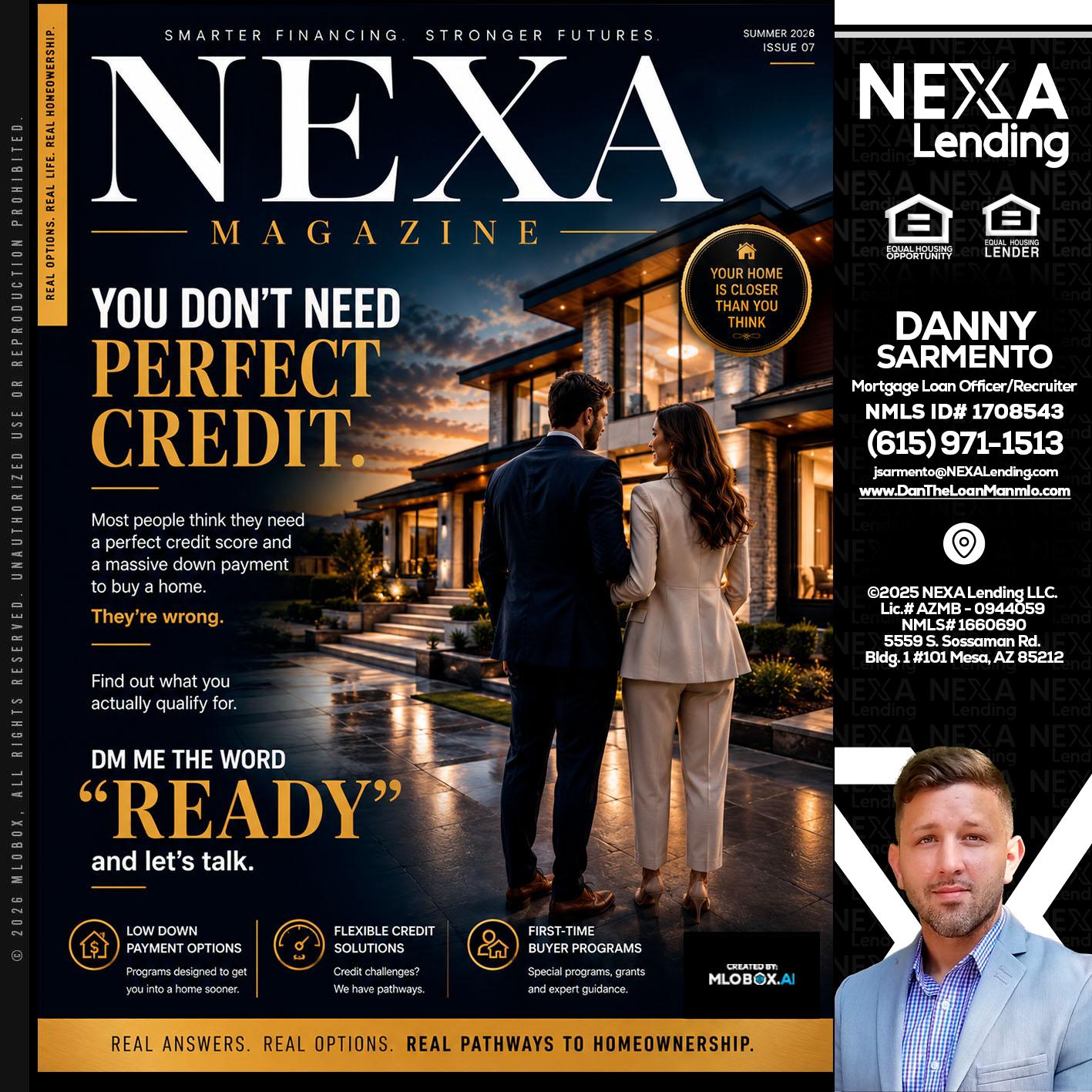 NEXA MAGAZINE - Danny Sarmento -Mortgage Loan Originator