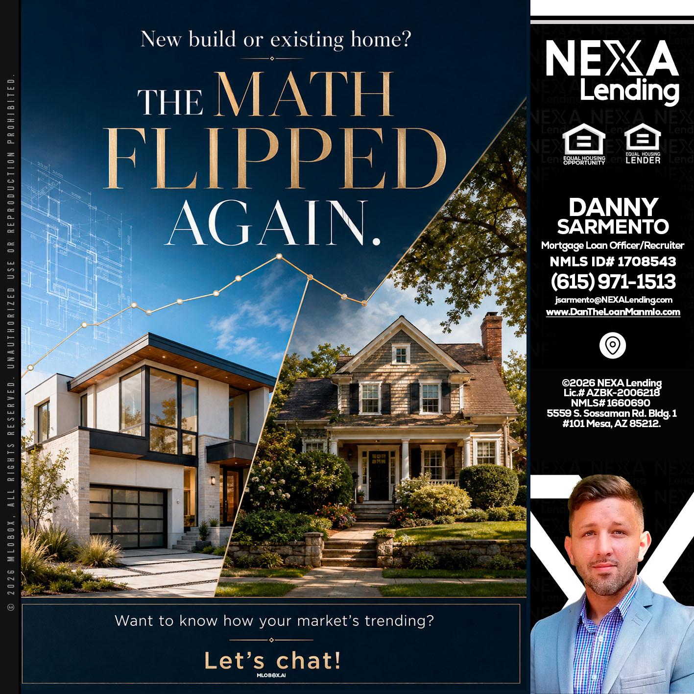 THE MATH FLIPED - Danny Sarmento -Mortgage Loan Originator