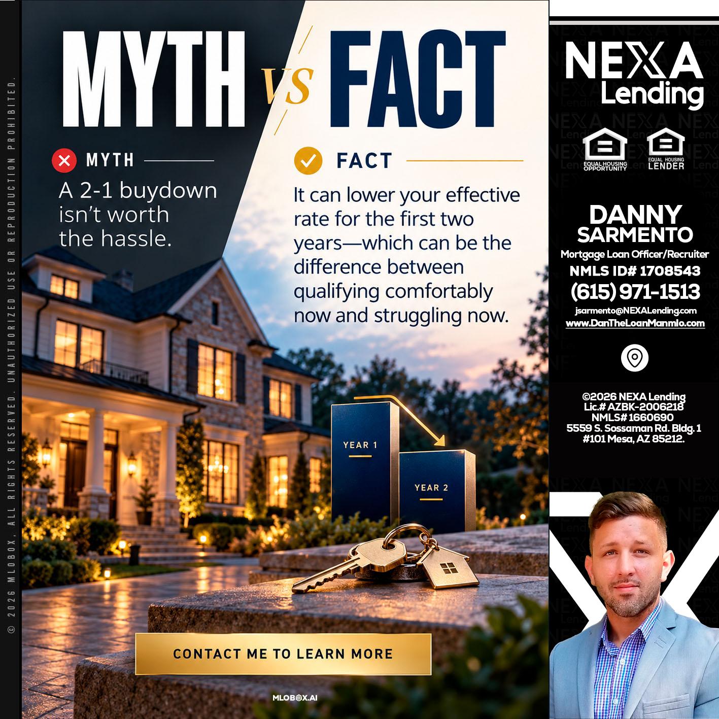MYTH VS FACT - Danny Sarmento -Mortgage Loan Originator